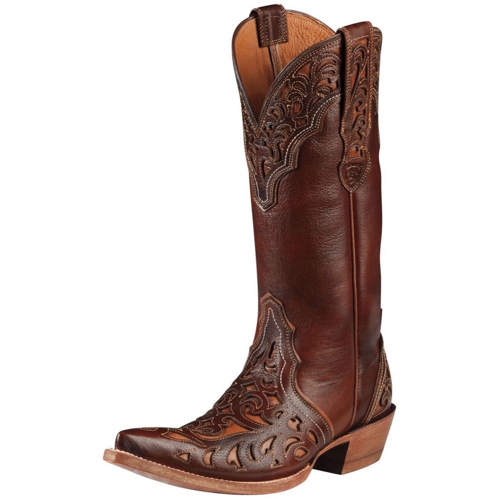 Ariat Presidio Inlaid Tall Cowboy Point Toe Boots
